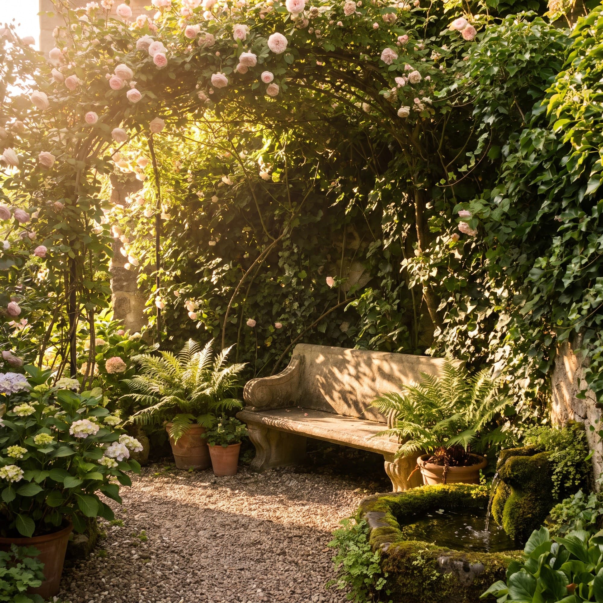 A peaceful outdoor location used for reflection